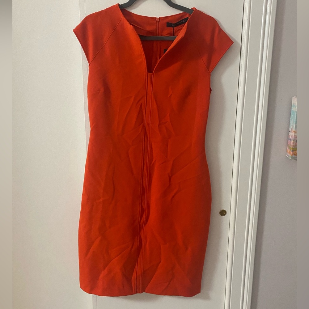 Zara dress, size women’s large, fiery red color